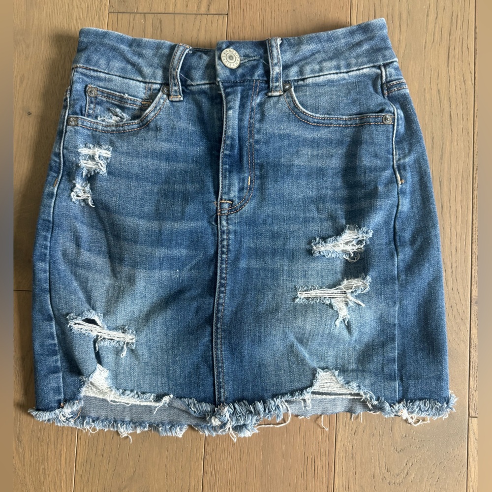 American Eagle Jean Skirt- Super Stretch